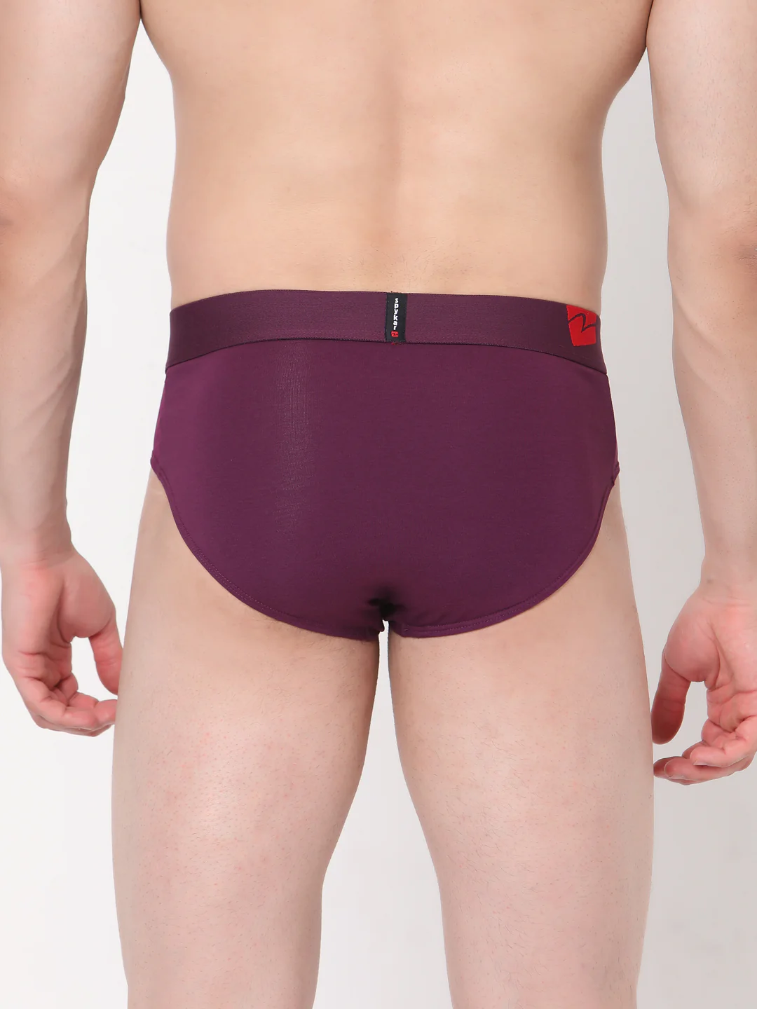 Underjeans Cotton Blend Purple Brief - Image 5