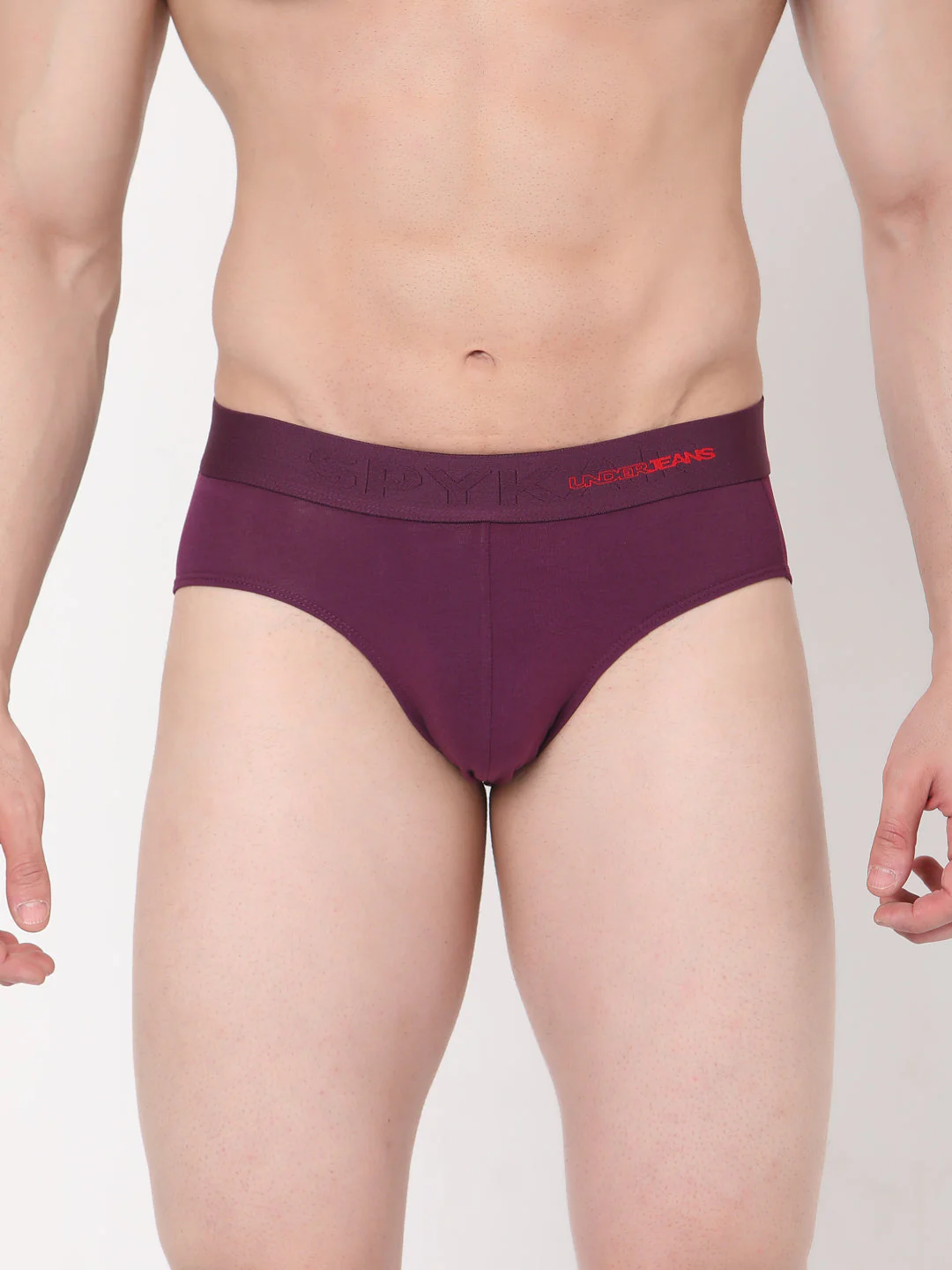 Underjeans Cotton Blend Purple Brief - Image 6