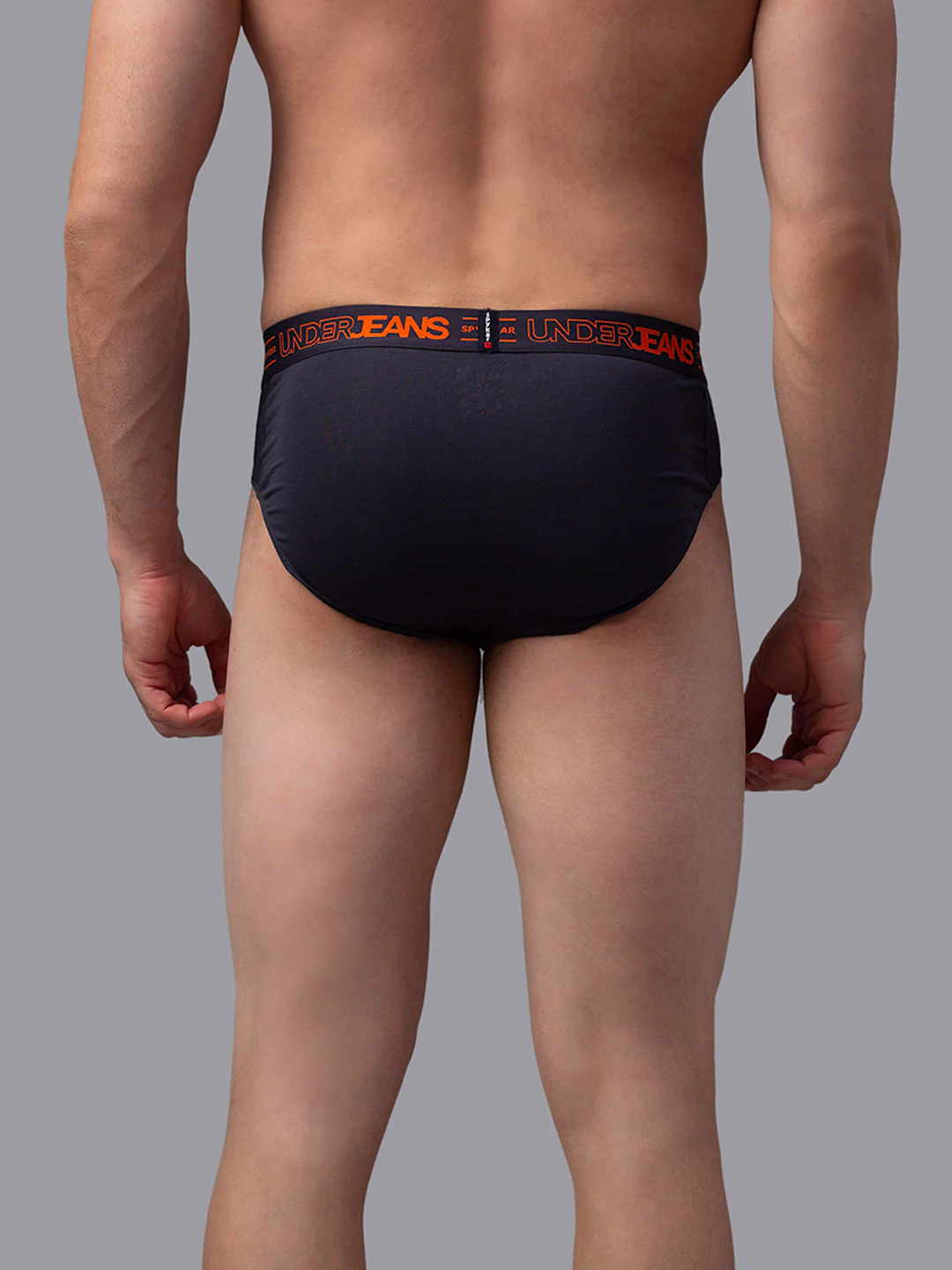 Underjeans Cotton Blend Grey Brief - Image 3