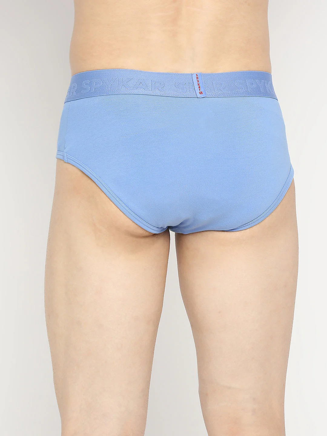 Underjeans Blue Cotton Blend Brief - Image 5