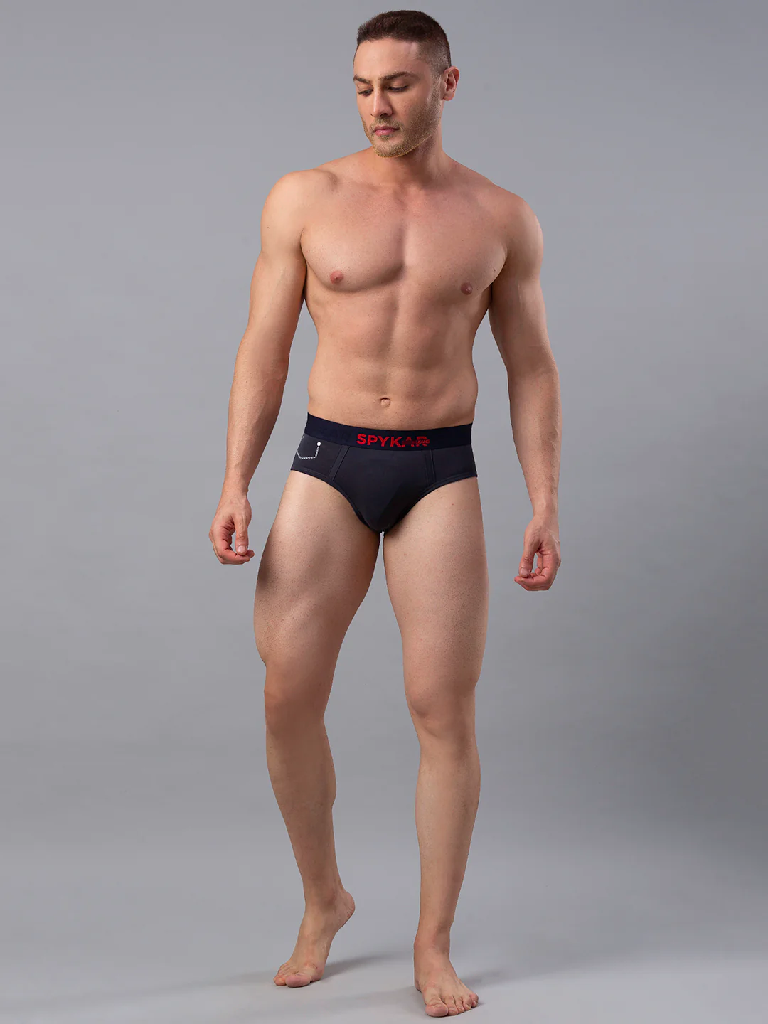 Underjeans Cotton Blend Grey Brief