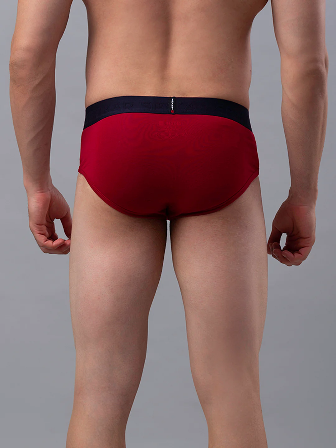 Underjeans Cotton Blend Maroon Brief - Image 3