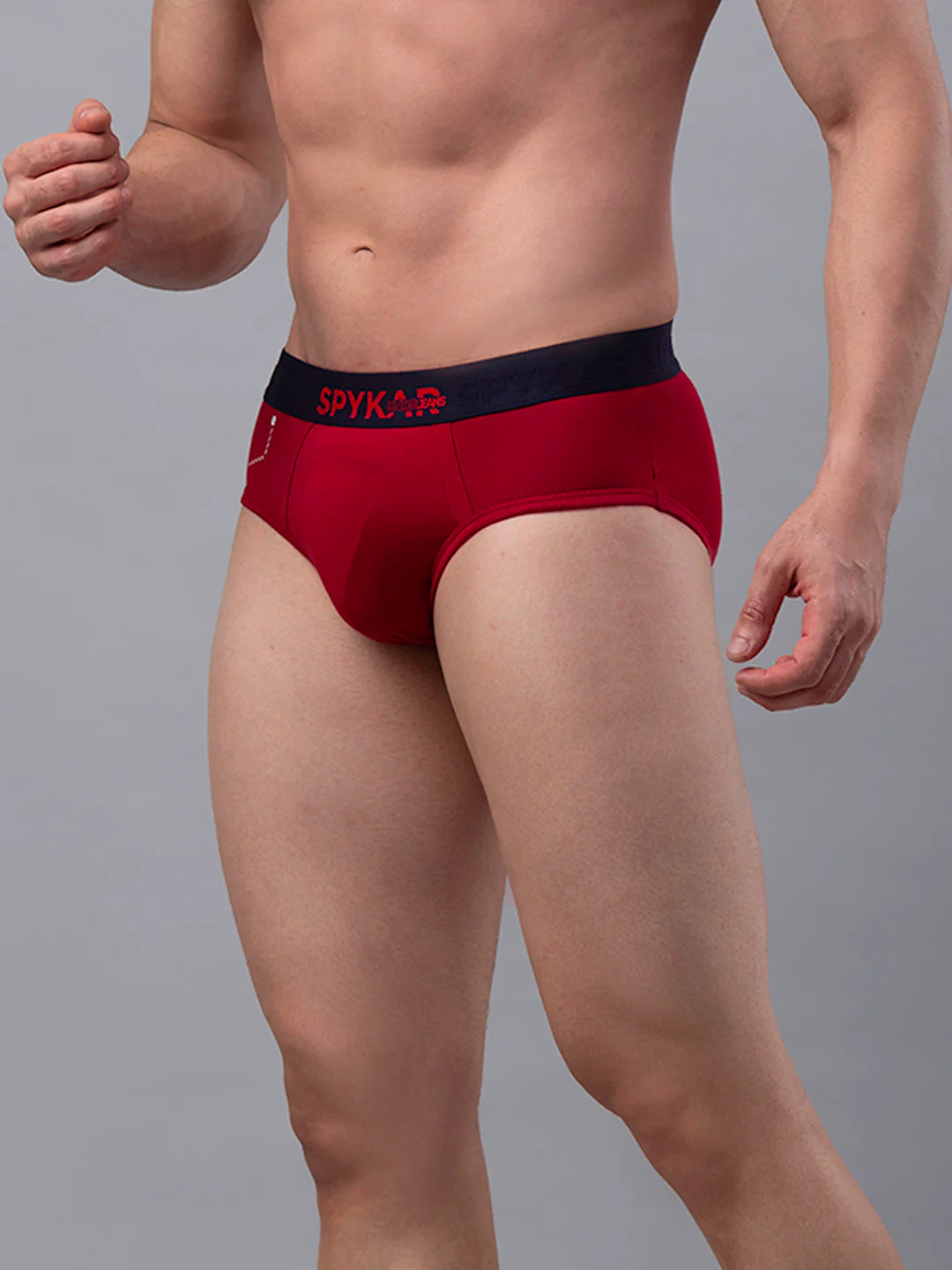 Underjeans Cotton Blend Maroon Brief - Image 4