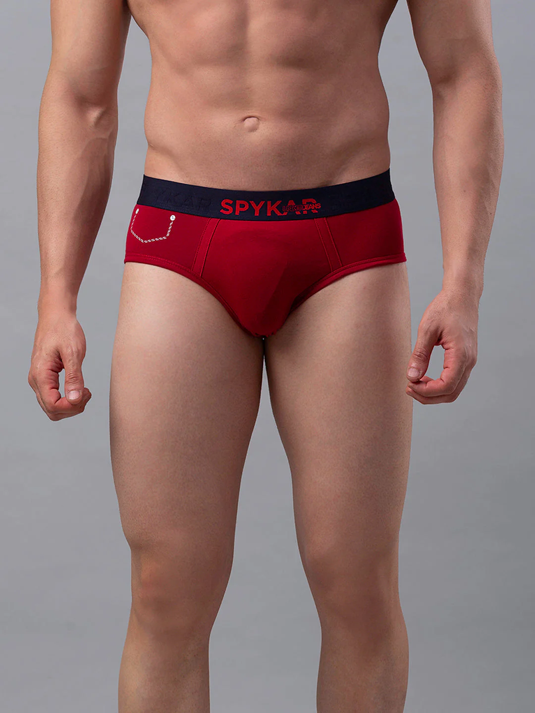 Underjeans Cotton Blend Maroon Brief - Image 6