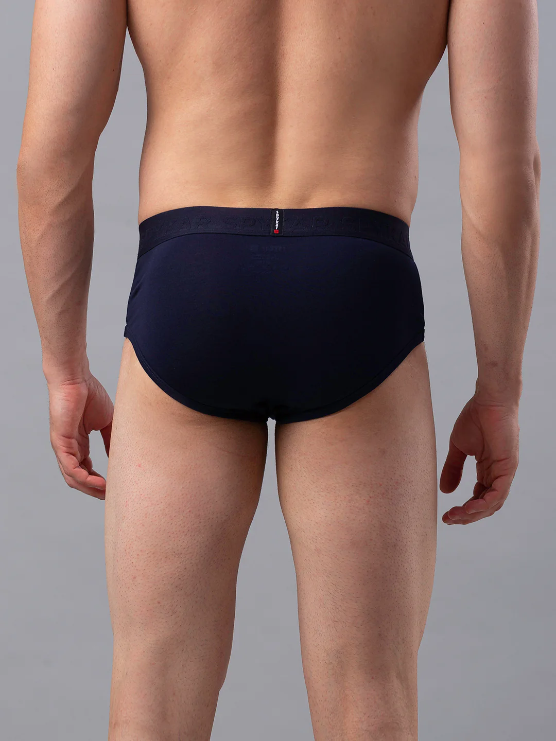 Underjeans Cotton Blend Navy Brief - Image 3