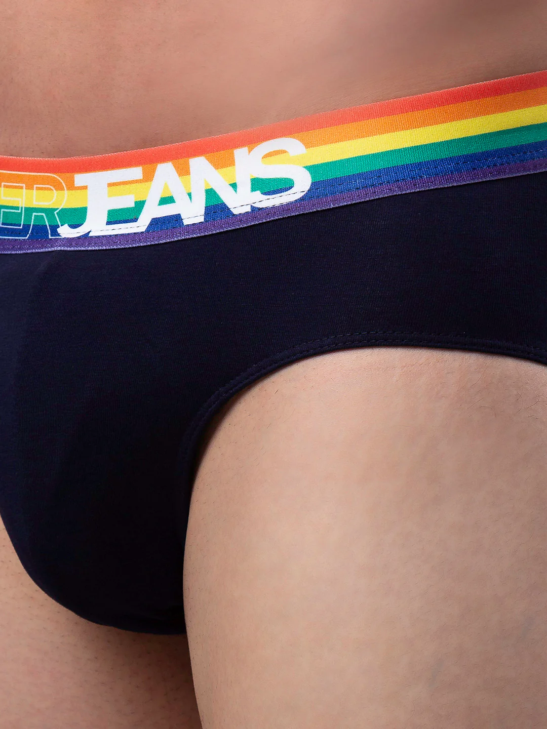 Underjeans Cotton Blend Navy-Multi Brief - Image 5