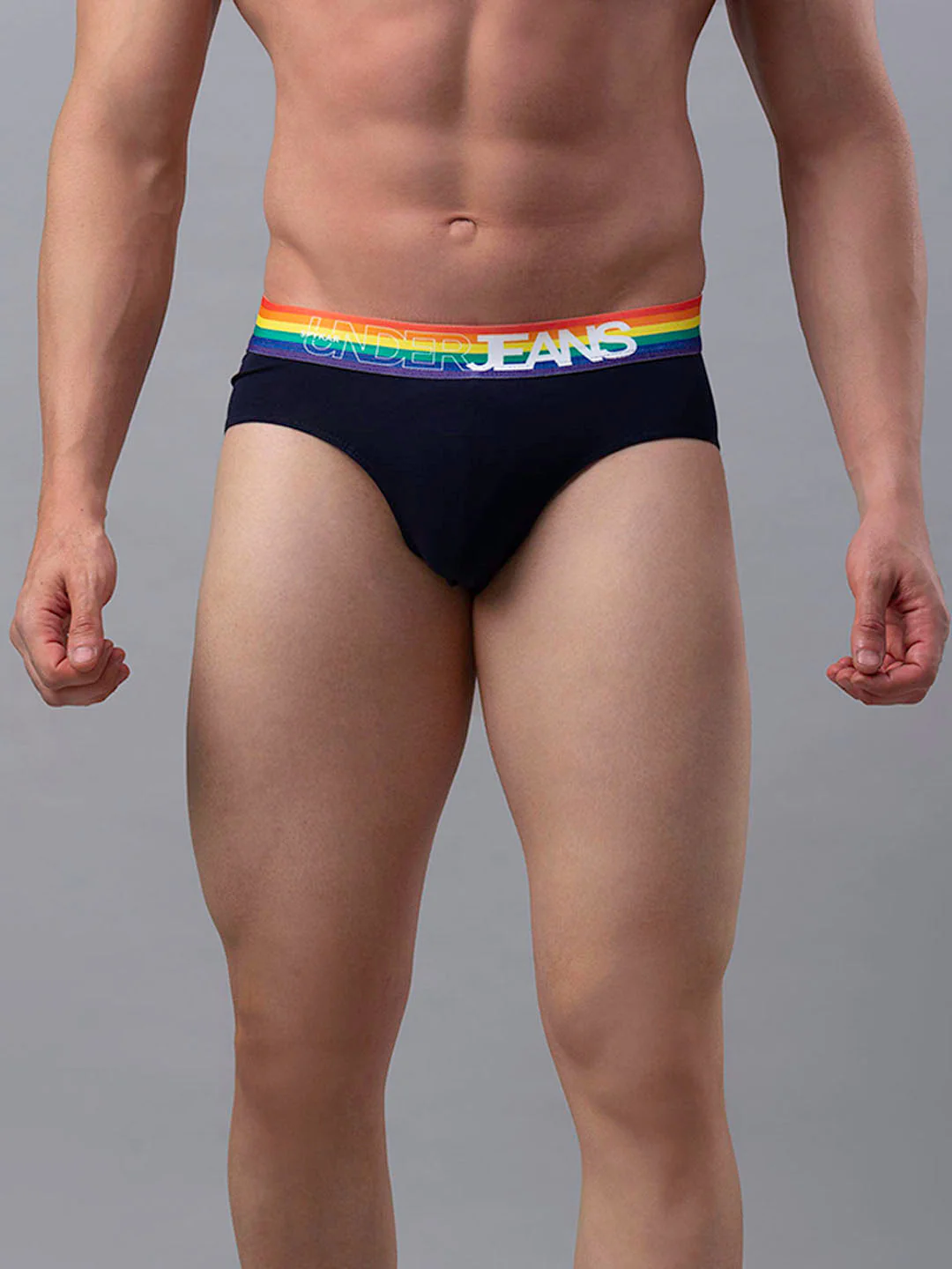 Underjeans Cotton Blend Navy-Multi Brief - Image 6