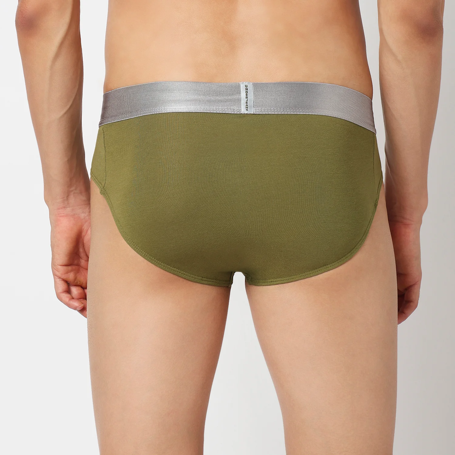 Underjeans Olive Cotton Blend Brief - Image 4