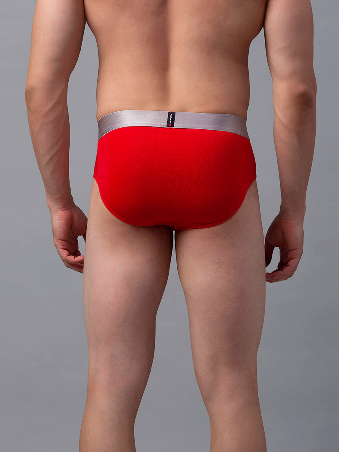 Underjeans Cotton Blend Red Brief - Image 3