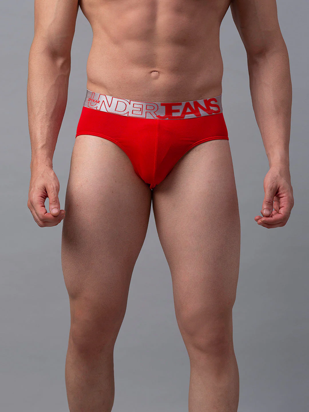 Underjeans Cotton Blend Red Brief - Image 6