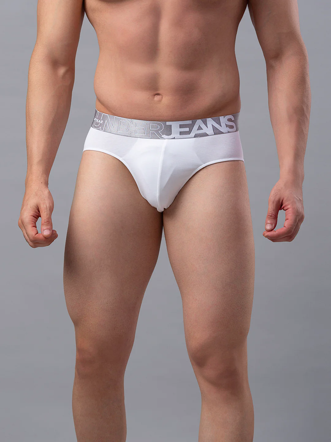 Underjeans Cotton Blend White Brief - Image 2