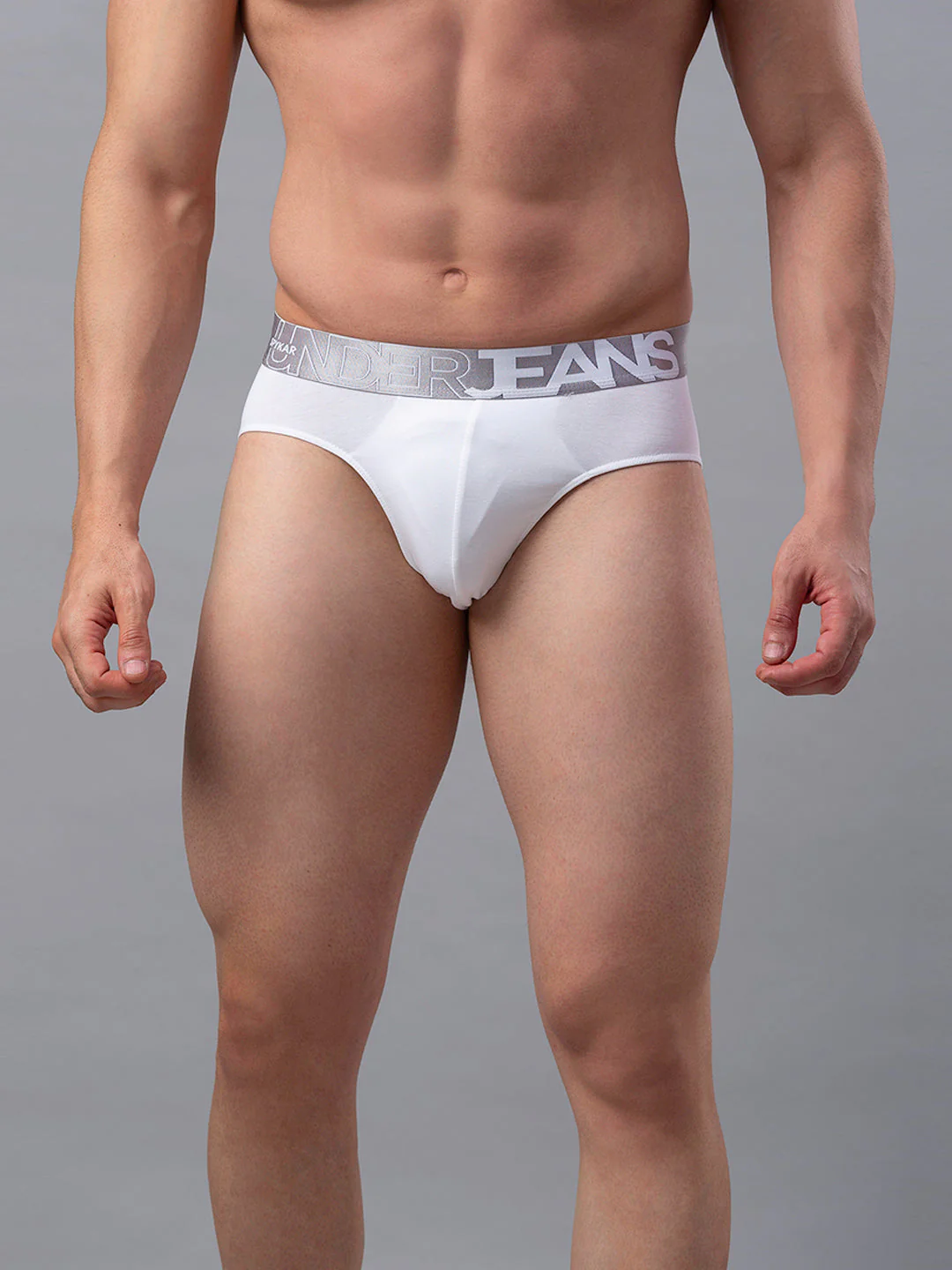 Underjeans Cotton Blend White Brief - Image 6