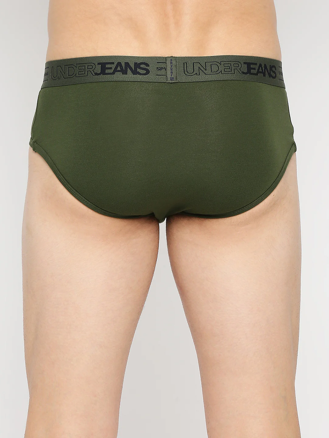 Underjeans Olive Cotton Blend Brief - Image 5
