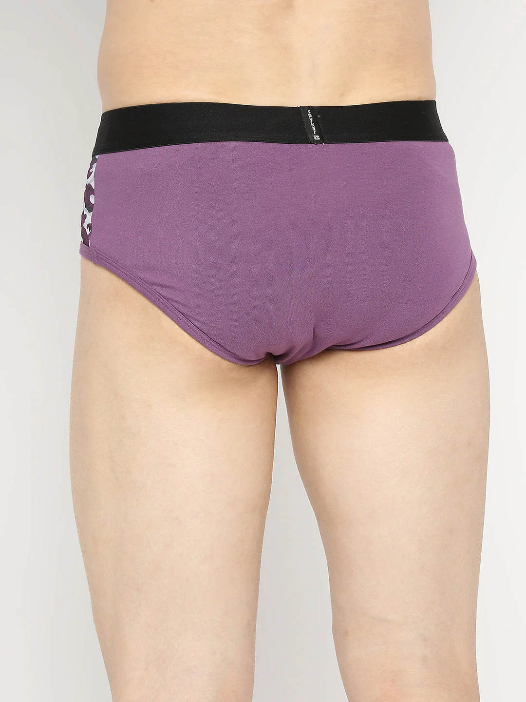 Underjeans Purple Cotton Blend Brief - Image 5
