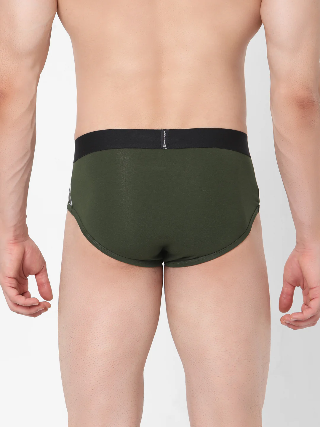 Underjeans Cotton Blend Olive Brief - Image 5