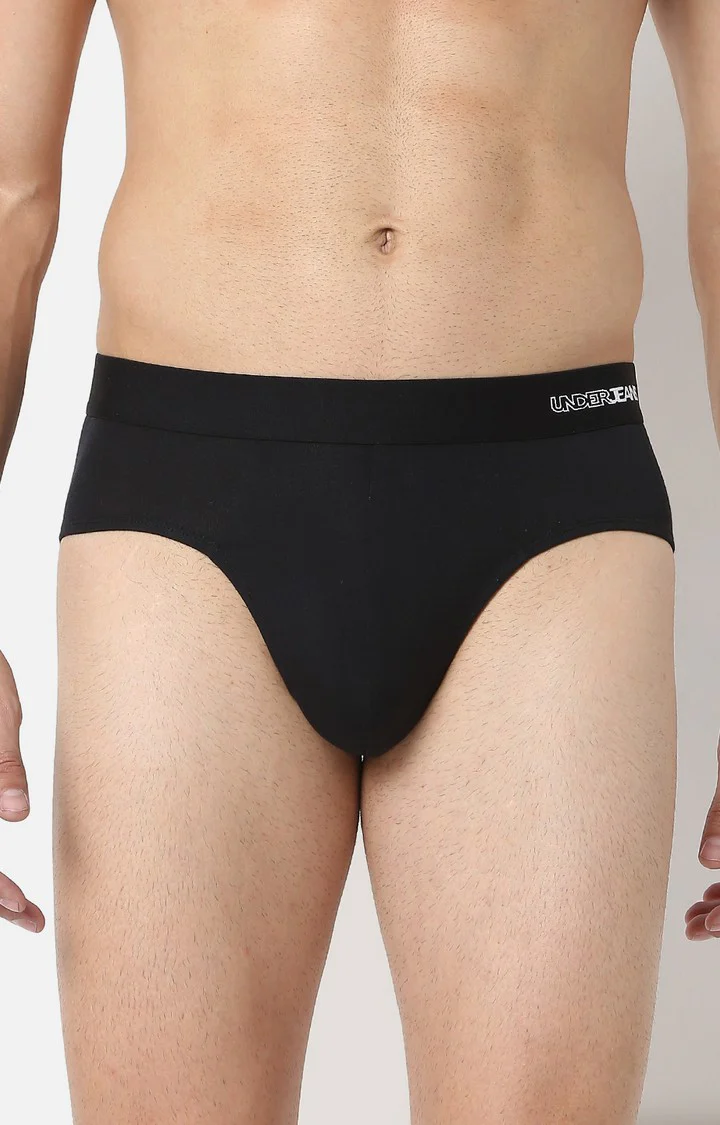 Underjeans Black Micromodal Brief - Image 3