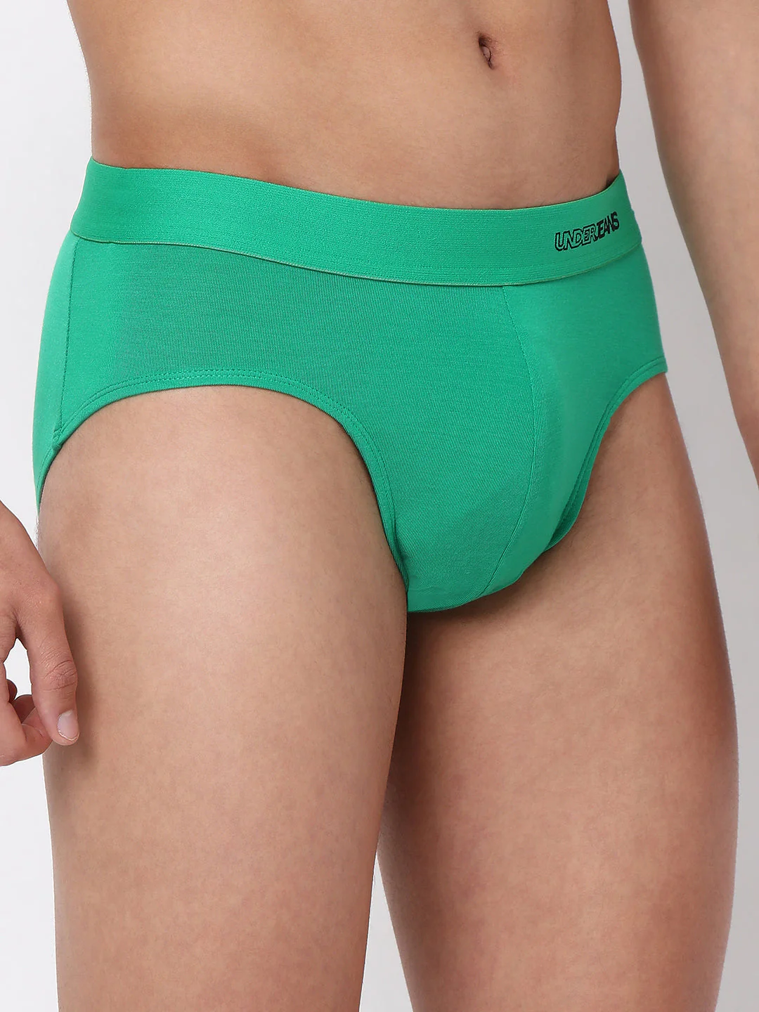 Underjeans Green Micromodal Brief - Image 4
