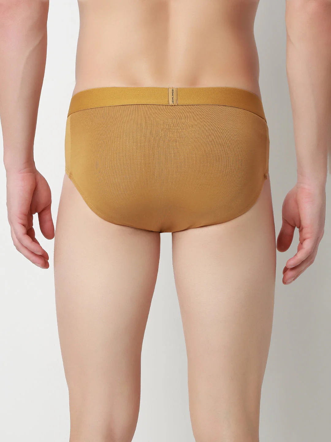 Underjeans Khaki Mid-Rise Solid Ultrasoft Brief - Image 5