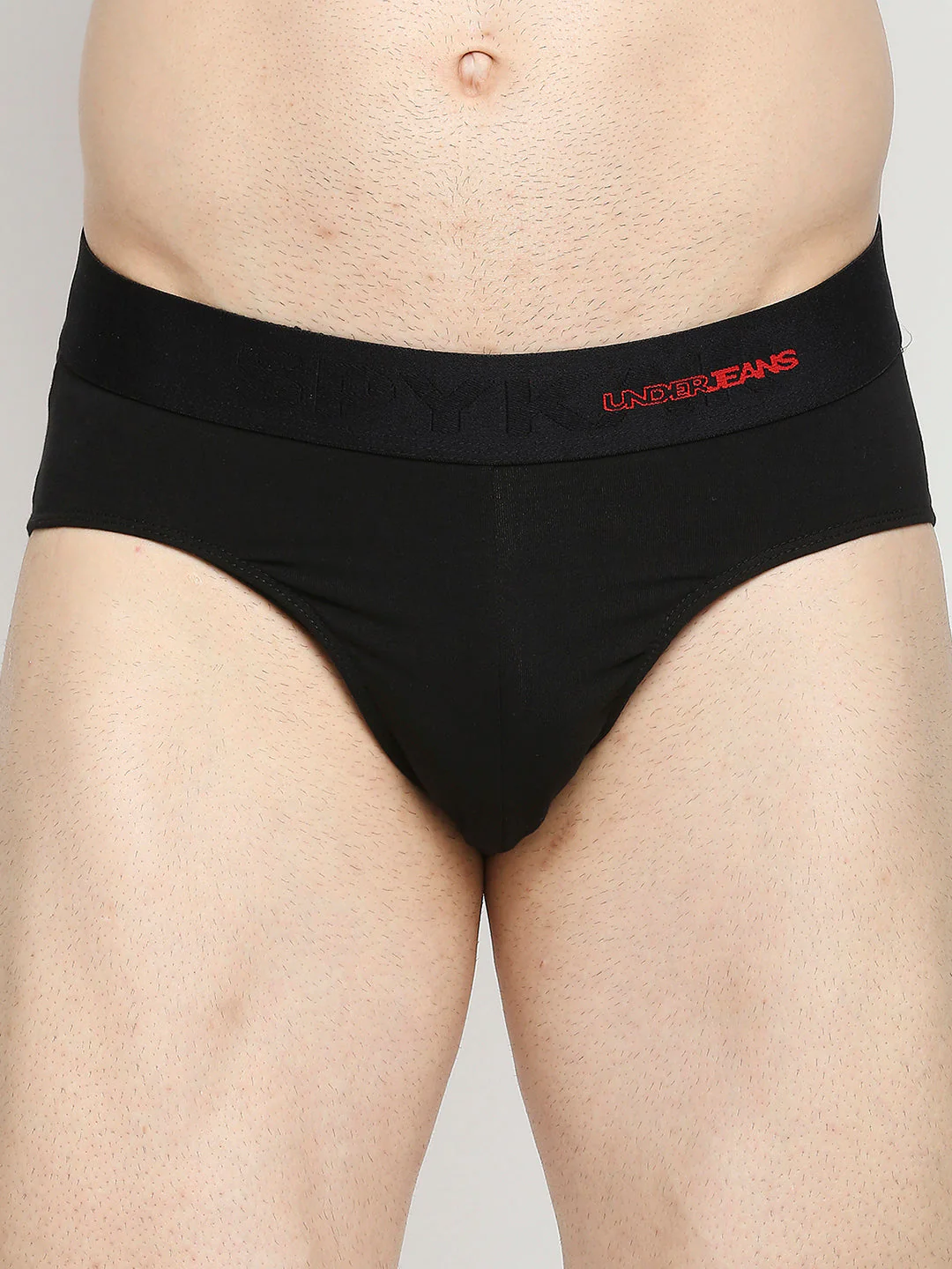 Underjeans Cotton Blend Black Brief - Image 2