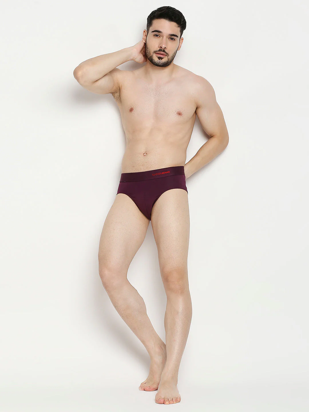Underjeans Cotton Blend Purple Brief