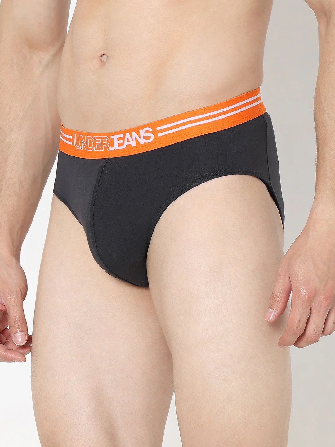 Underjeans Navy Regular Fit Brief - Image 3