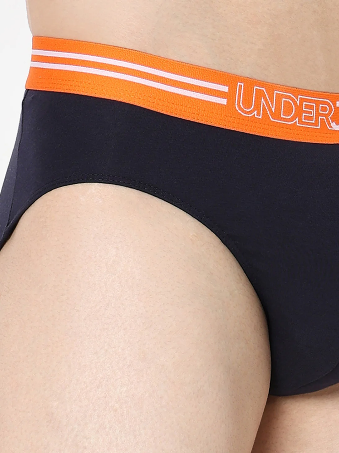Underjeans Navy Regular Fit Brief - Image 6