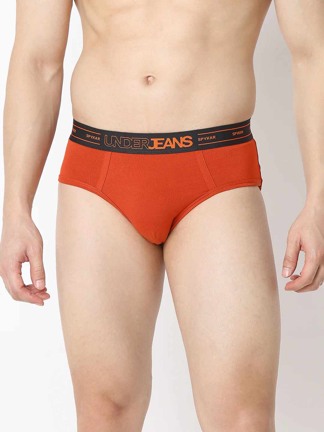 Underjeans Orange Regular Fit Brief - Image 2