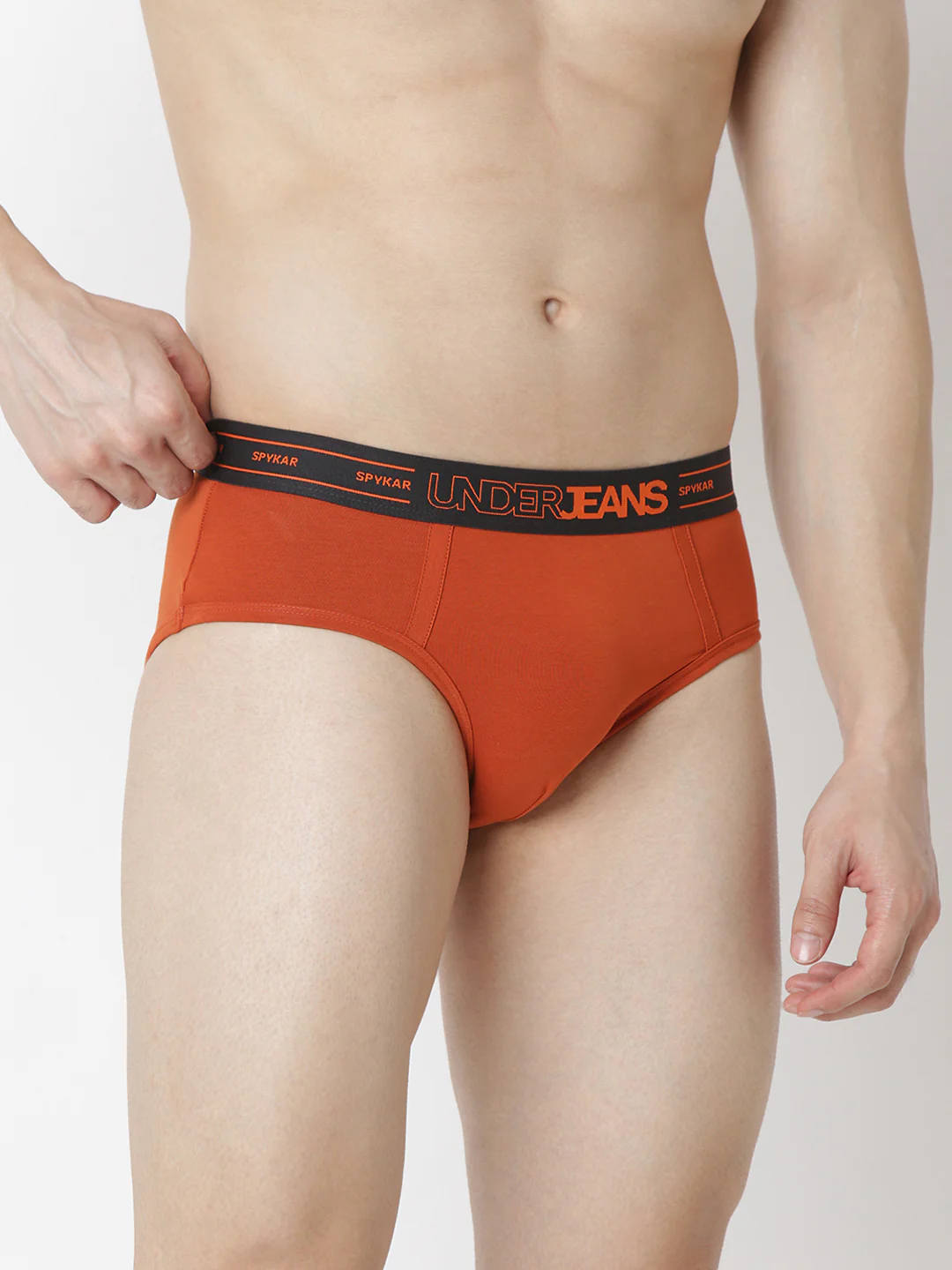 Underjeans Orange Regular Fit Brief - Image 3
