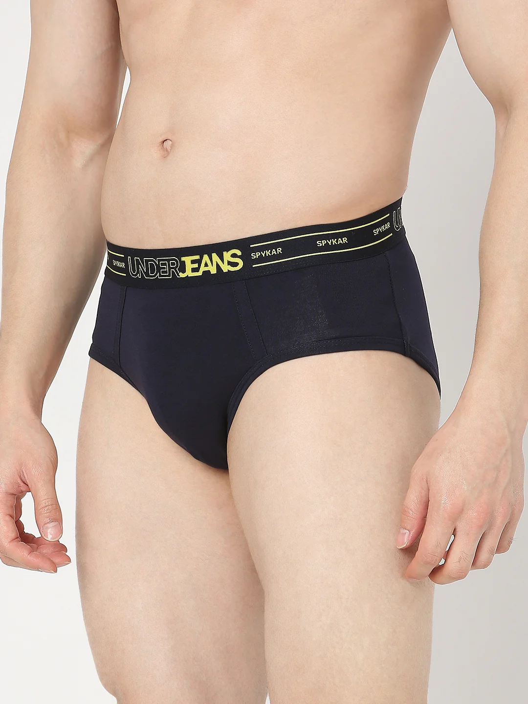 Underjeans Navy Regular Fit Brief - Image 3