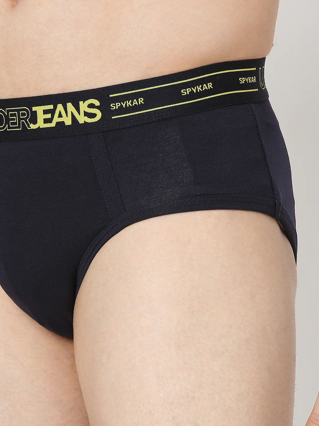 Underjeans Navy Regular Fit Brief - Image 6