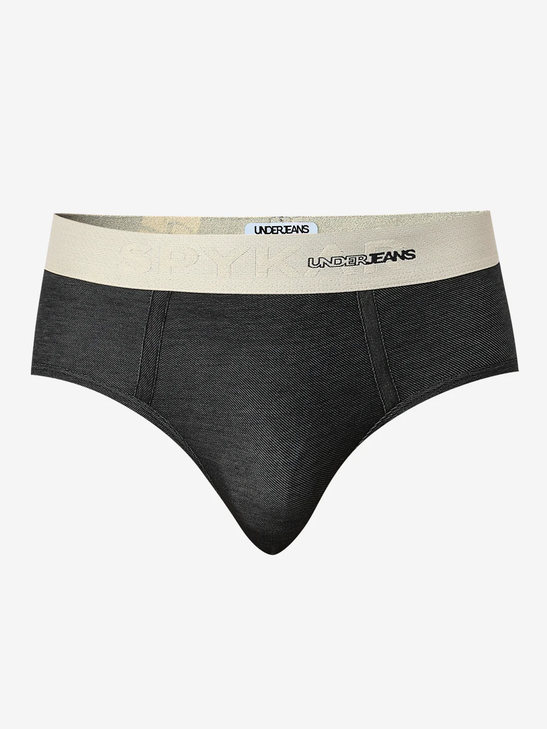 Underjeans Black Regular Fit Ultrasoft Brief - Image 7