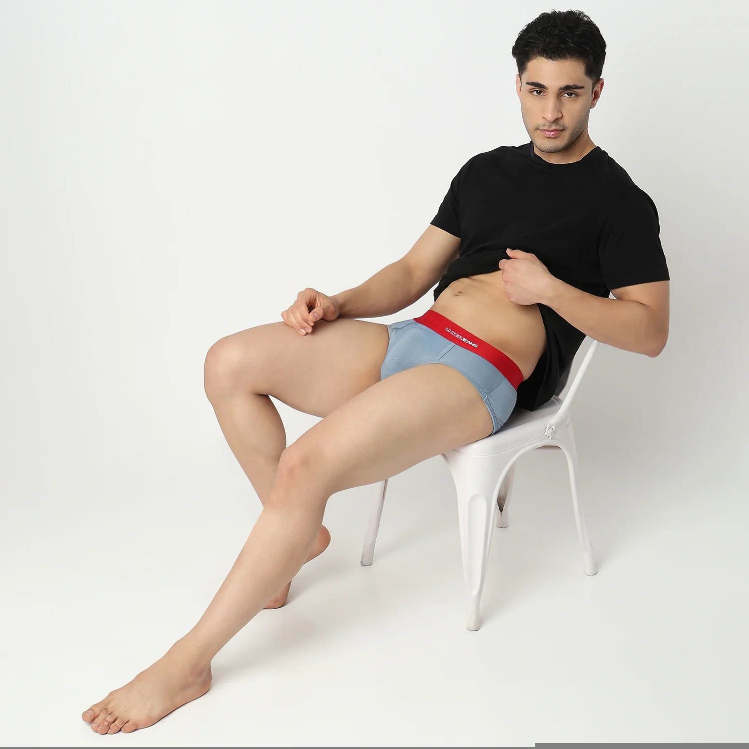 Underjeans Red Regular Fit Ultrasoft Brief - Image 7