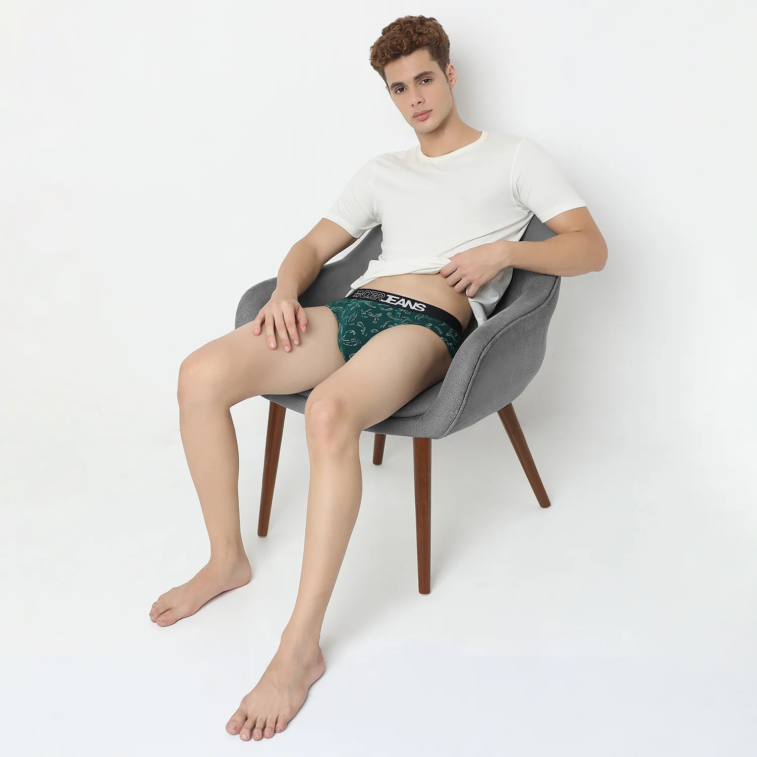 Underjeans Green Ultrasoft Brief - Image 7