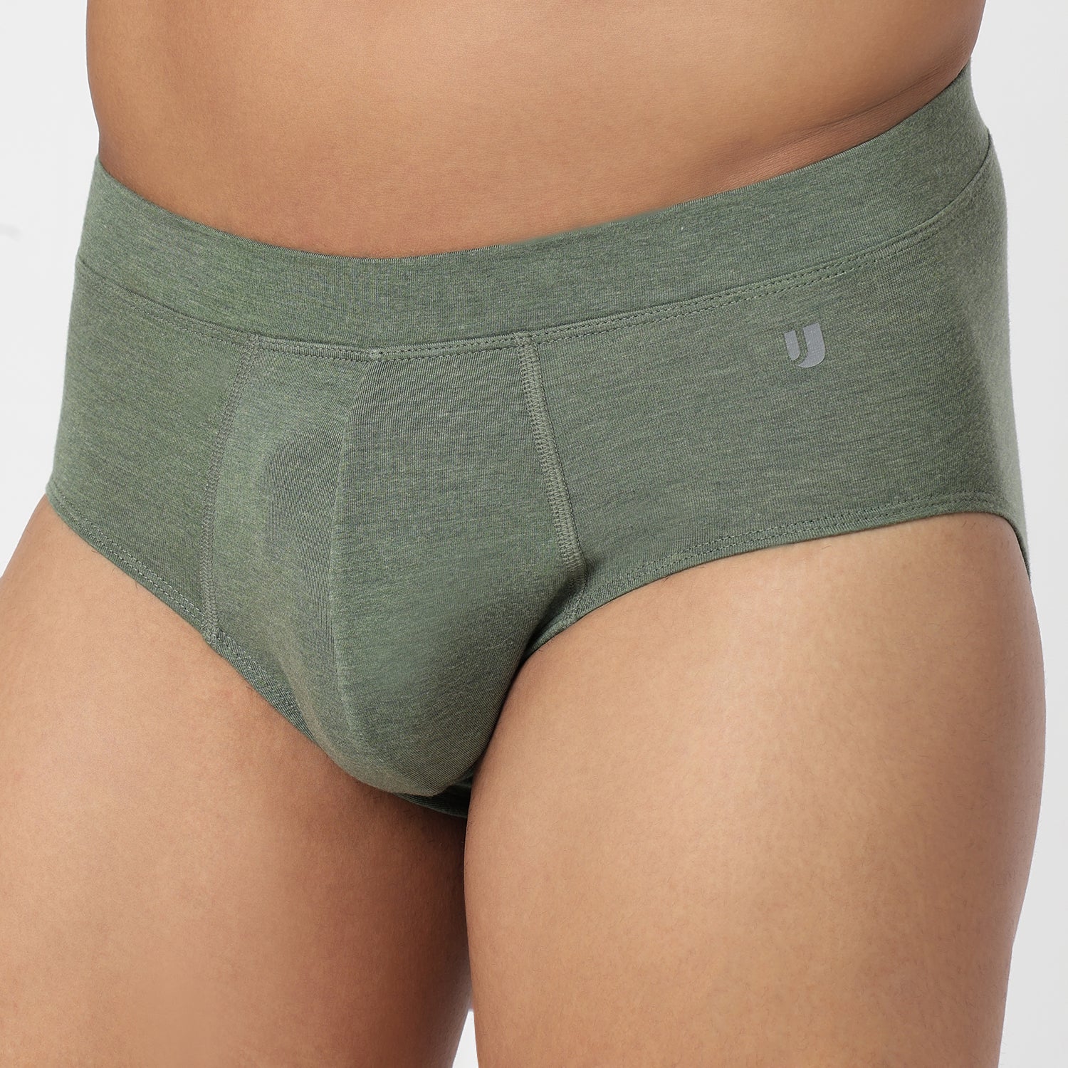 Underjeans Olive Spandex Brief - Image 5