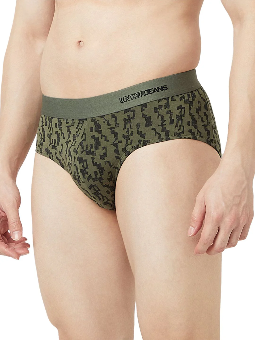 Underjeans Mid-Rise Print Ultrasoft Brief - Image 3