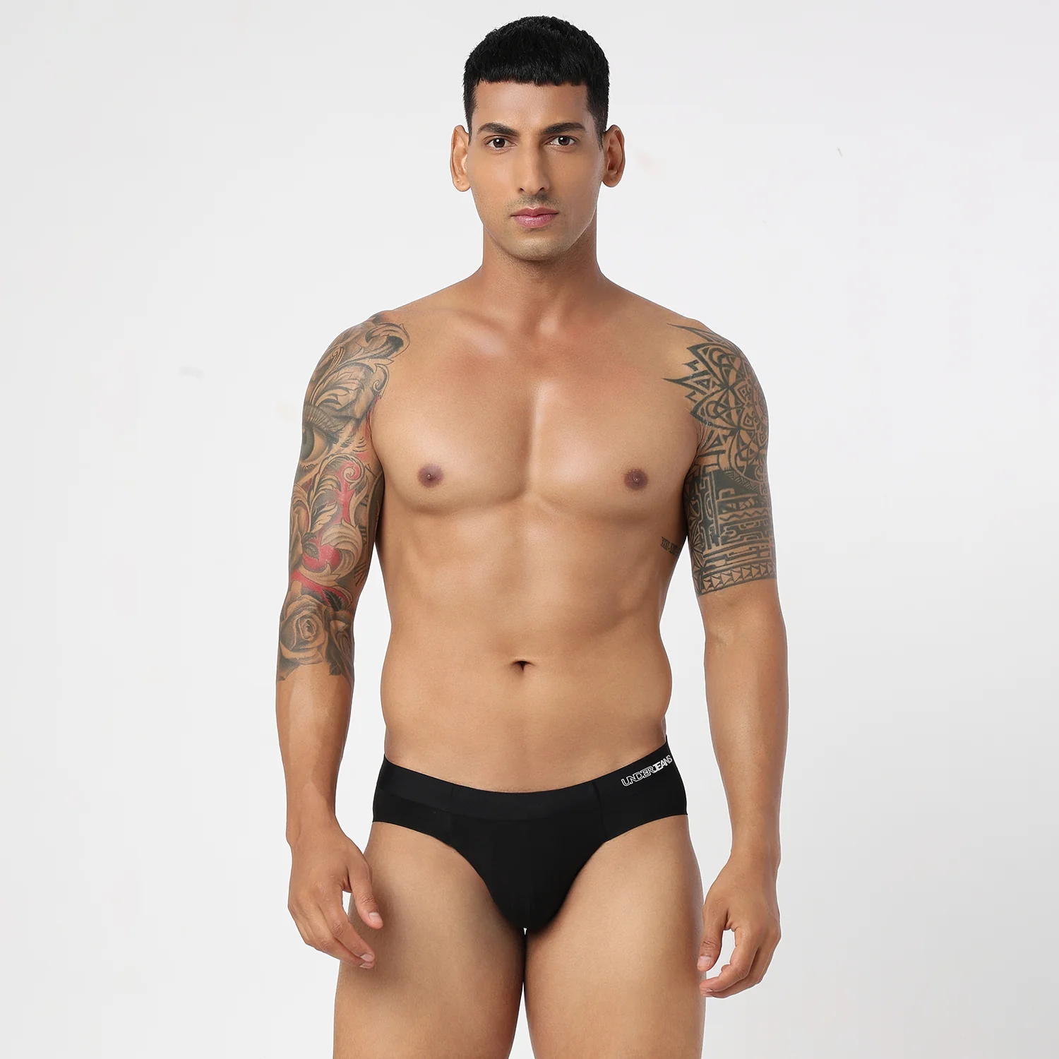 Underjeans Black Modal Blend Brief