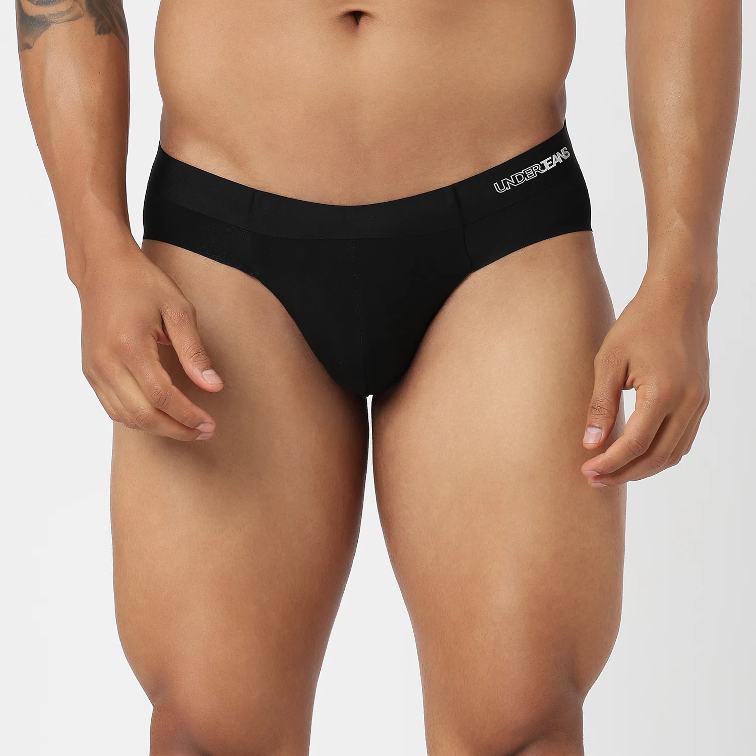 Underjeans Black Modal Blend Brief - Image 2