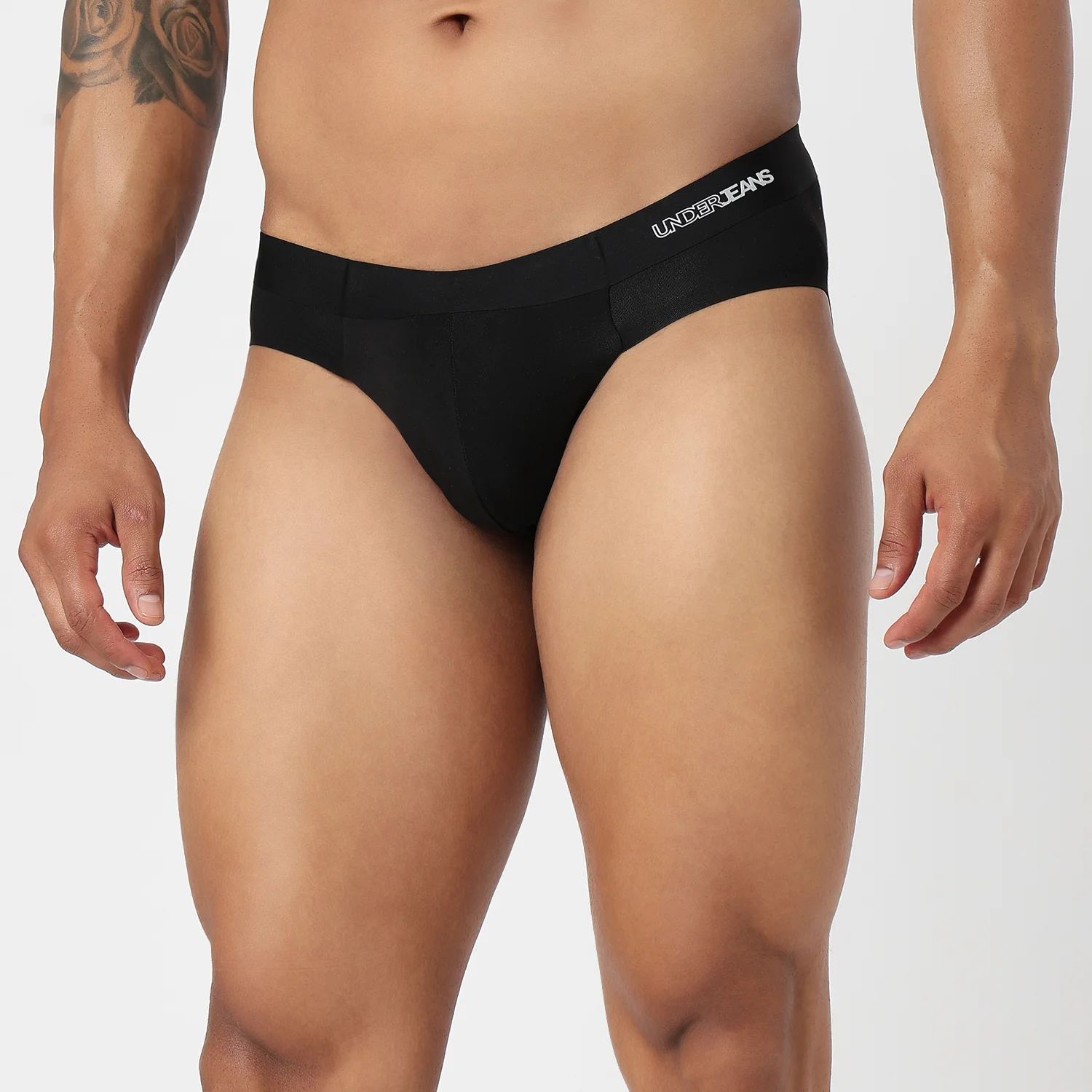 Underjeans Black Modal Blend Brief - Image 3