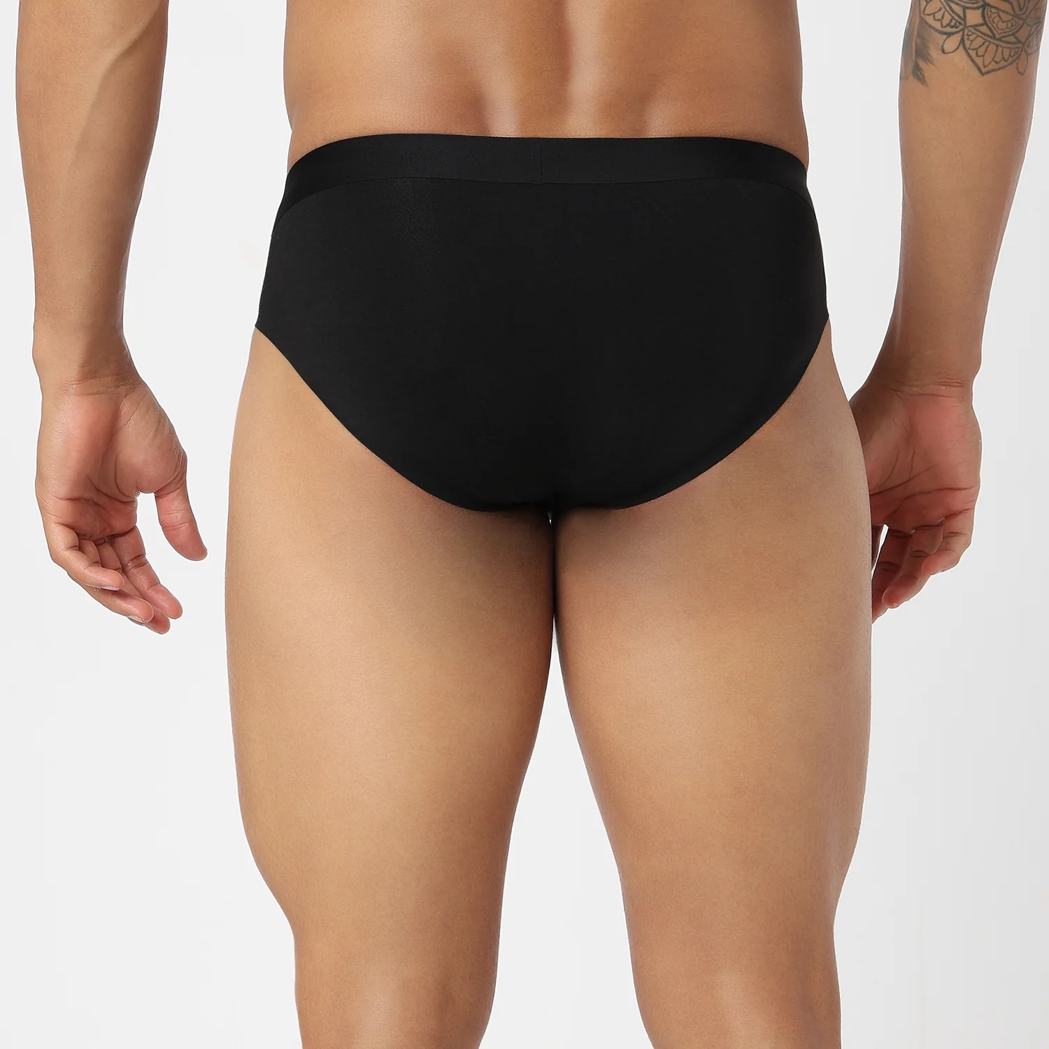 Underjeans Black Modal Blend Brief - Image 4