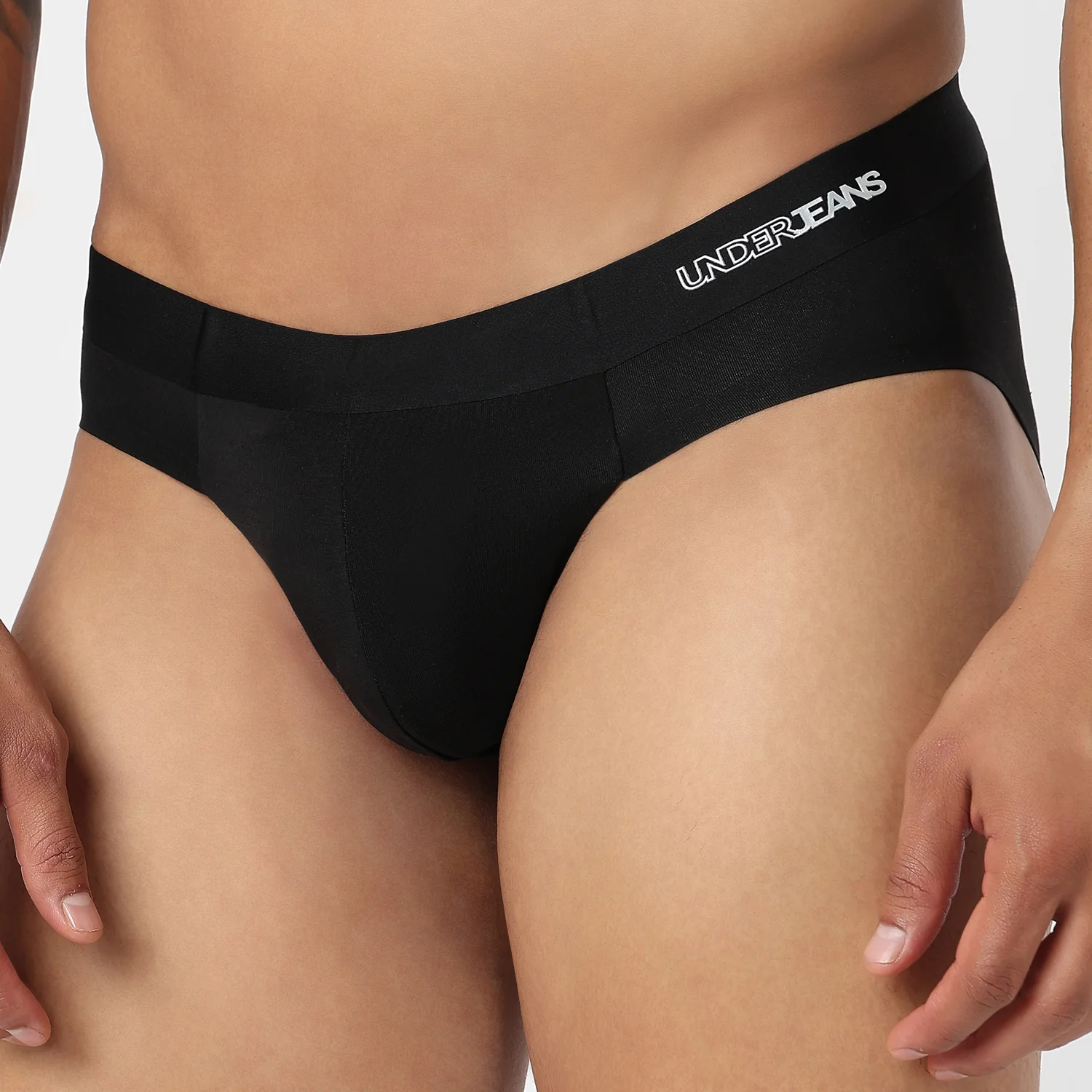 Underjeans Black Modal Blend Brief - Image 5