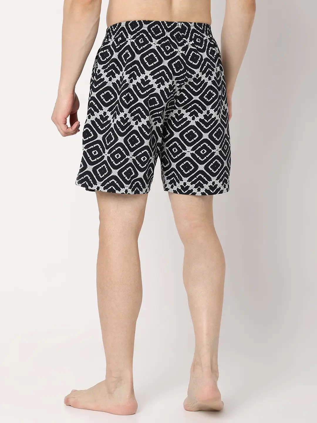 Underjeans Black Cotton Blend Regular Fit Boxer Shorts - Image 5