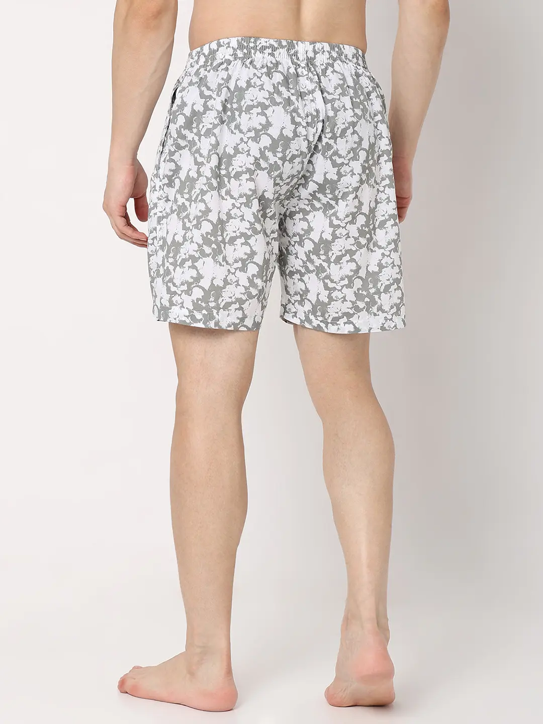 Underjeans White Cotton Blend Regular Fit Boxer Shorts - Image 5