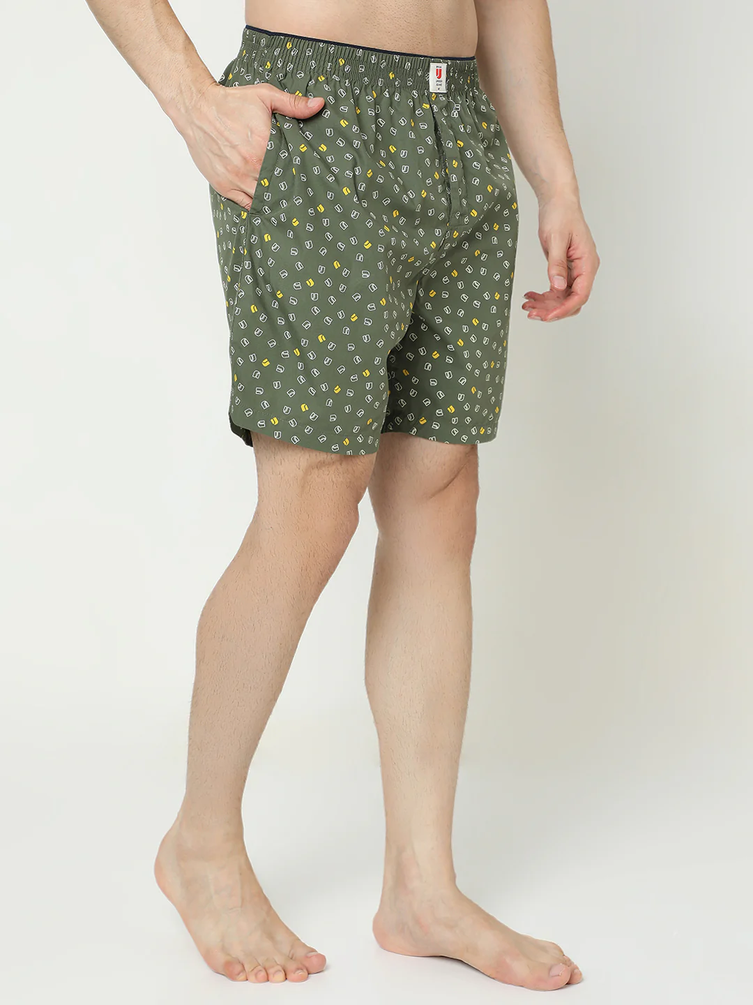 Underjeans Cotton Olive Boxers - Image 3