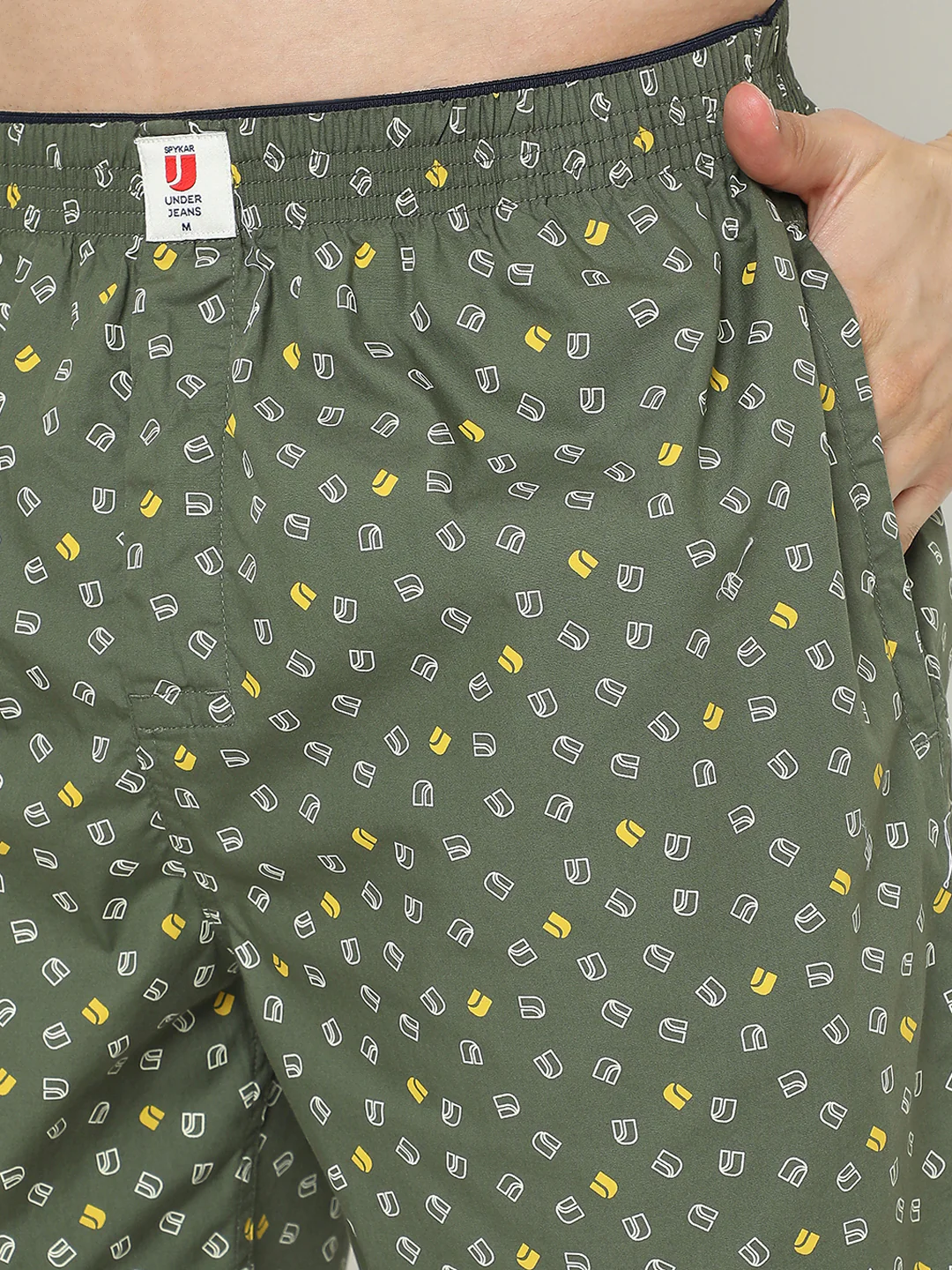 Underjeans Cotton Olive Boxers - Image 6