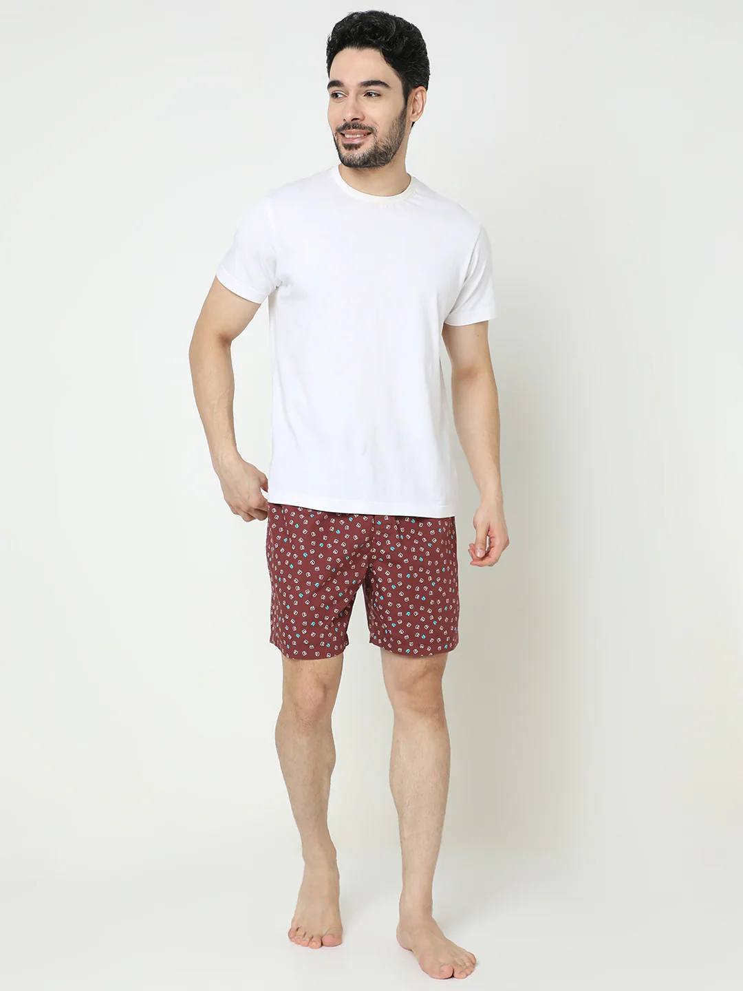 Underjeans Cotton Wine Boxers