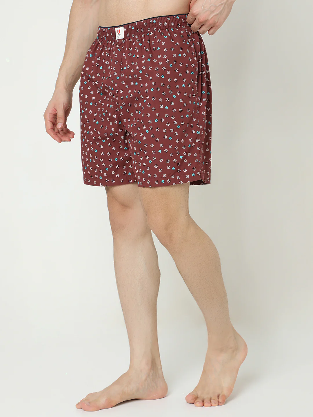 Underjeans Cotton Wine Boxers - Image 3