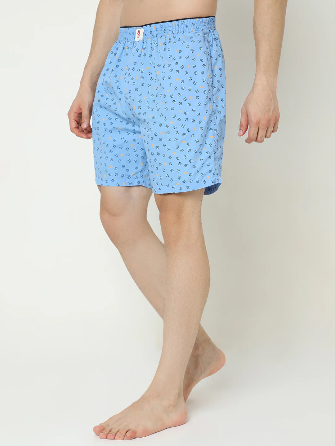 Underjeans Cotton Blue Boxers - Image 3