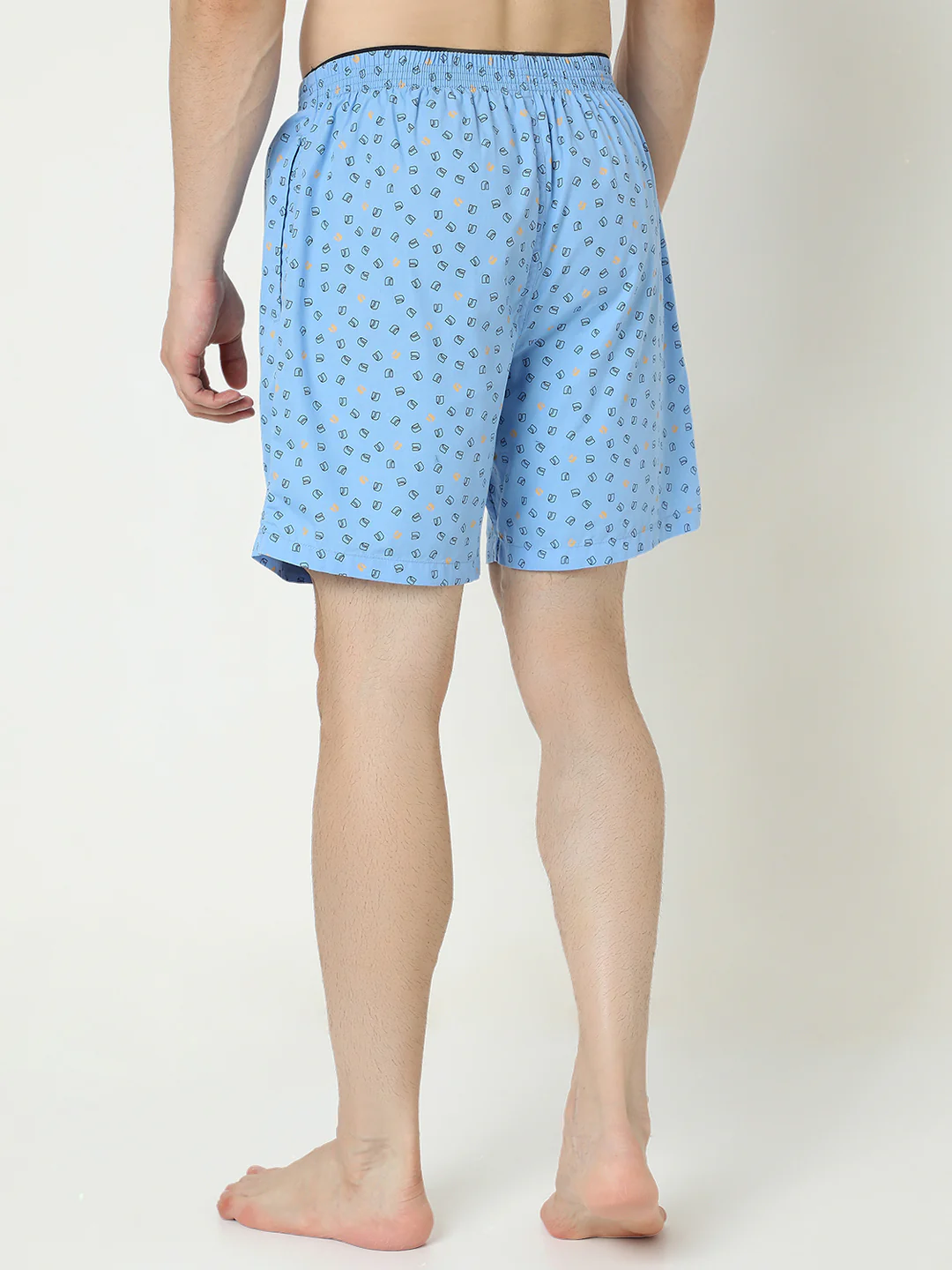 Underjeans Cotton Blue Boxers - Image 5