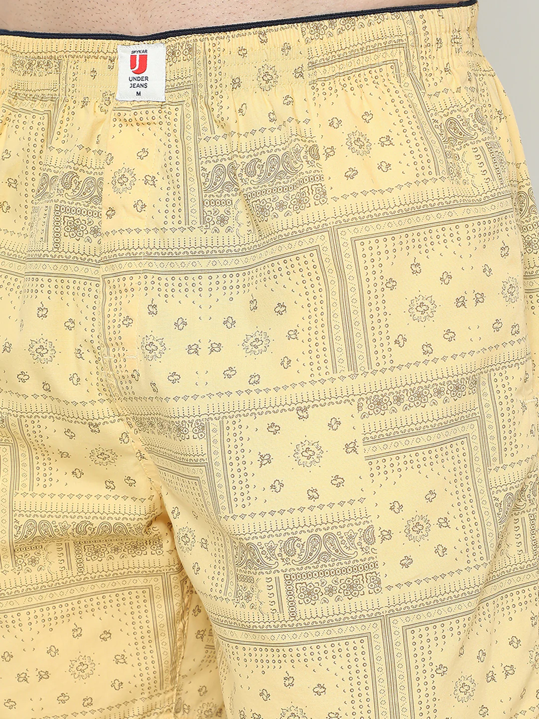 Underjeans Cotton Yellow Brown Boxers - Image 6