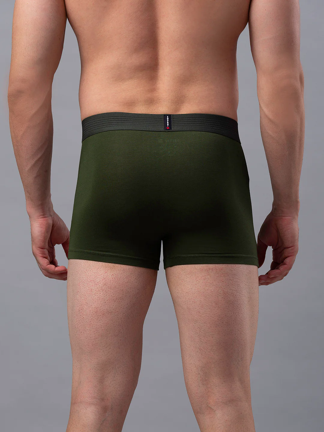Underjeans Pack Of 2 Cotton Blend Olive Trunks - Image 4